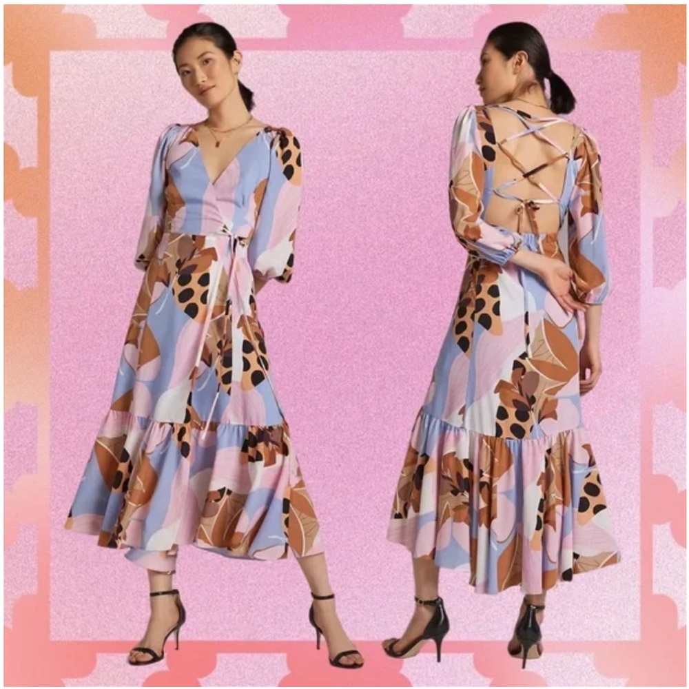 Elegant Multicolor Midi Dress